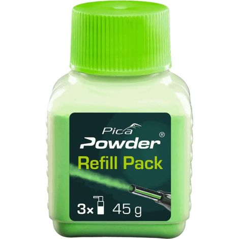 Pica Powder 45G Hole Marking Chalk Pen Refill Tub. x3 Pen Refills PICA2030 2030