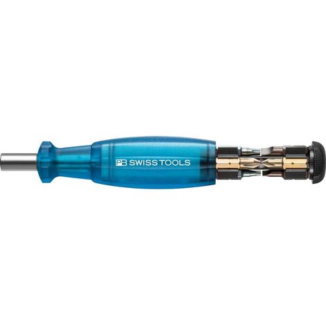 Swiss Tools Magazin-Bithalter blau 8-teilig Schlitz, PH, TX (1/5)