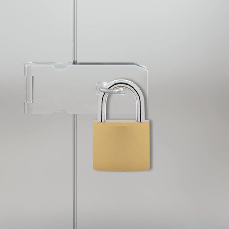 U Schloss mit Schlüsseln 2 pcs Messing Eisen