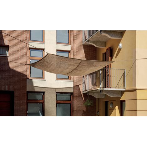 Moia Greenwood Vela in Canapa Quadrata 3 x 3 Mt Naturale