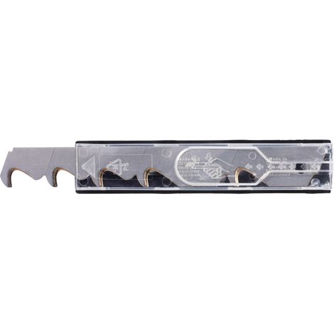 Abbrechhakenklinge L104,5xB17,7xS0,5mm TiN 3 Sollbruchstellen 10 St./Spender (1/4)