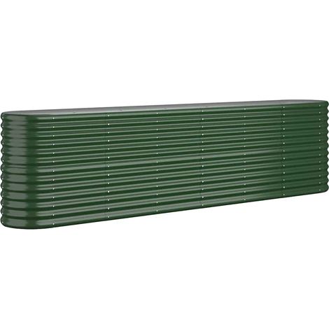 Maison Exclusive - Hochbeet Verzinkter Stahl 260x40x68 cm Grün (1/5)