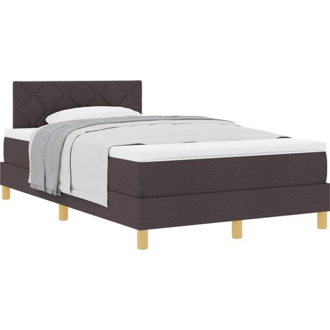 Maison Exclusive - Boxspringbett mit Kissen Dunkelbraun 120 x 200