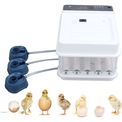 Incubateur intelligent entièrement automatique pour poussins, canetons et oies petit incubateur domestique incubateur pour pigeons et perroquets incubateur 12 œufs 220 V aux normes européennes. (1/5)