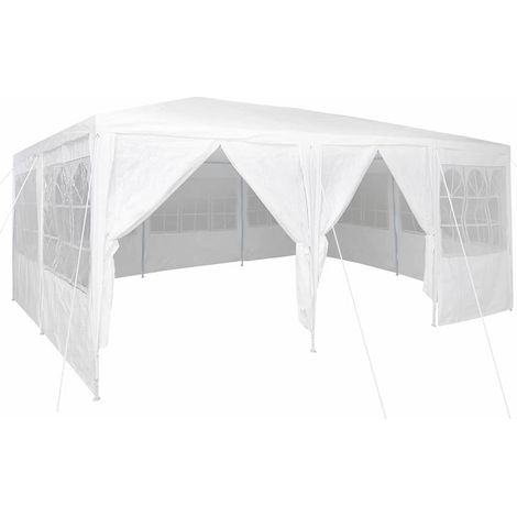 Tente de fête Blanc 600 x 400 x 266 cm Polyester et Acier CFW615498 (1/5)