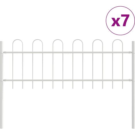 Maison Exclusive - Gartenzaun BOXTEL 7 pcs 11,9 x 0,6 m Pulverbes (1/5)