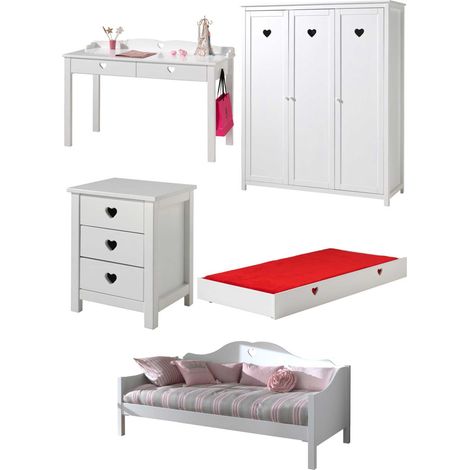 Combinaison de chambre d&039enfant Amori 11-blanc