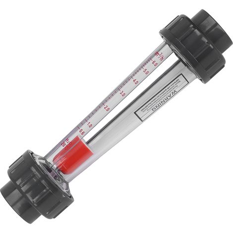 Débitmètre à liquide haute précision, conception en tube plastique ABS, débitmètre d'eau de 0,6 à 6 m³/h