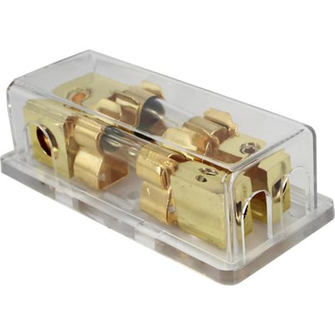 Base de Fusible à Fil 60a pour Porte-fusible Auto en Alliage de Zinc et Abs, Connexion de Ligne D'alimentation pour Audio Voiture, Protection la Surchauffe (1/5)