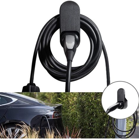 Wandmontierter Ladekabel-Organizer, Aufbewahrungsgestell für Tesla Model 3, X, S, Y Ladegerät, fest installiert und praktisch, sorgt für ordentliches Kabelmanagement. (1/5)