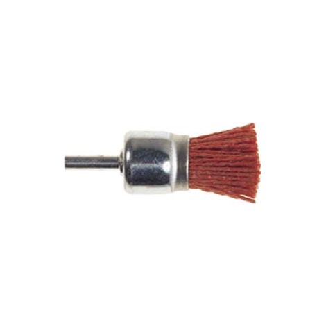 SPAZZOLE A PENNELLO IN NYLON ABRASIVO ARANCIO- - ø mm.25 codolo mm.6 grana 80 PG 497.45 - 1 blister PG