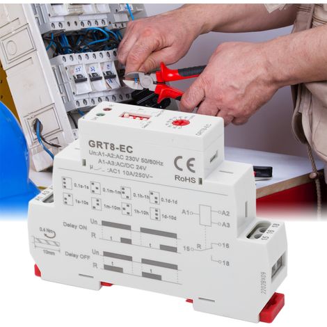 Zeitverzögerungsrelais mit Doppelfunktion, AC 230 V oder AC/DC 24 V (1/5)