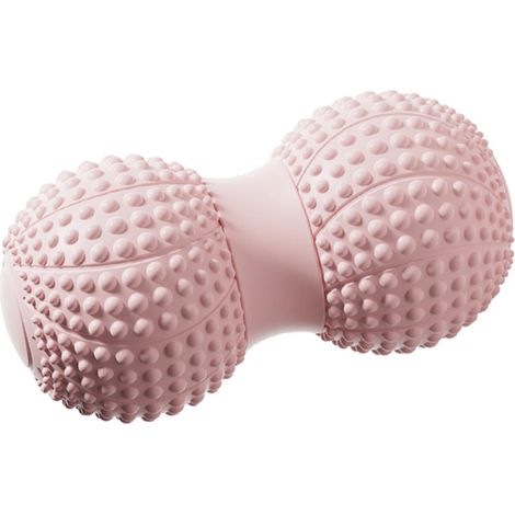 Pallina da massaggio doppia e resistente per automassaggio, ideale per allenare la fascia muscolare, alleviare il dolore e rilassare i muscoli del collo e della schiena. 1 pezzo (rosa).