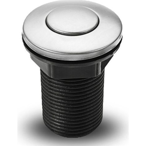 Interrupteur pneumatique à bouton-poussoir pour baignoire, spa, déchets, déchets, noir, 34 mm,SEMAket,noir (1/5)