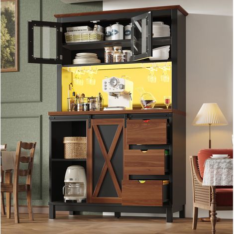 Armario cocina con LED y puerta corredera 104 cm OKMYHOME (1/5)
