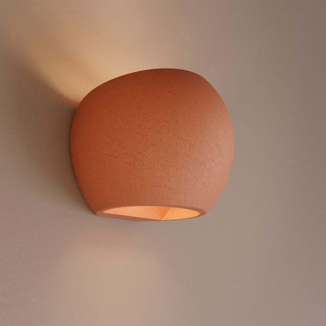 Barcelona Led – Applique murale en béton up & down G9 rouge – Éclairage double face – Design industriel moderne – Pour salons et chambres