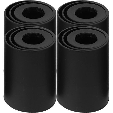 Lot de 4 housses de protection pour vérin à gaz télescopique de bureau, housses de protection pour vérin de chaise-10.00X7.50X7.50CM-Black (1/3)