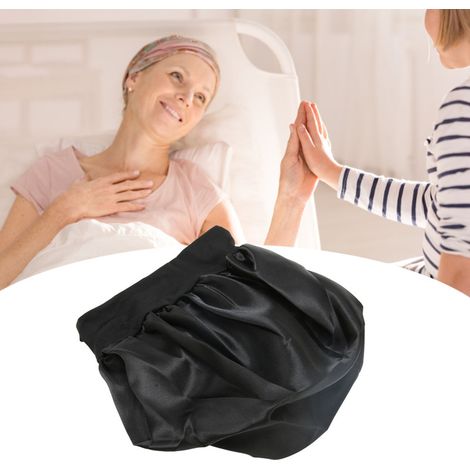 Juego de 5 gorros de dormir de seda con una banda ancha de satén transpirable. (1/5)