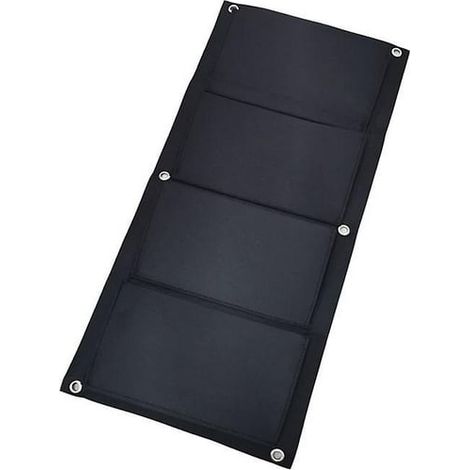 Lot de 2 sacs de culture suspendus pour plantes verticales, pots muraux en feutre épais, jardinage intérieur extérieur, pochette de plantation murale, décoration verte. (1/5)