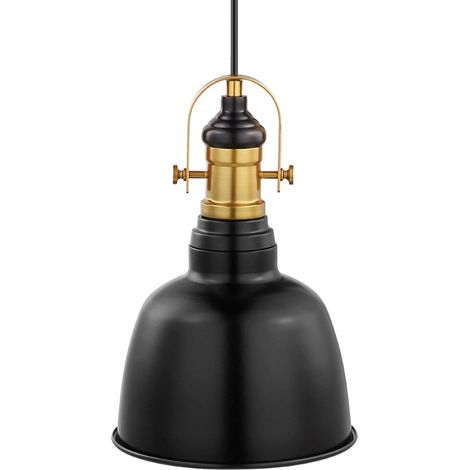 Suspension Vintage Gilwell Ø 18,5 cm dimmable, bruni noir (1/3)