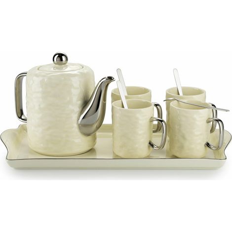Juego de café Selena Silver Cream de 6 piezas (1/5)