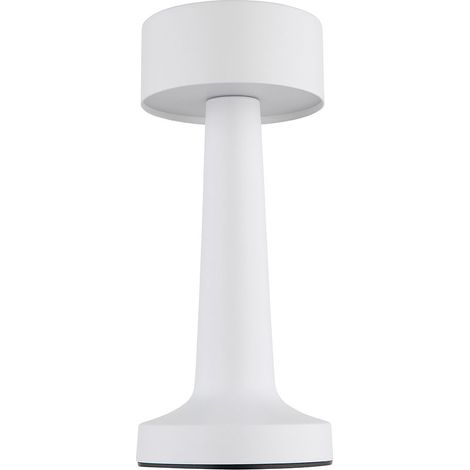 Tischlampe Tischleuchte Nachttischlampe weiß Touchdimmer Akkulampe LED H 21 cm