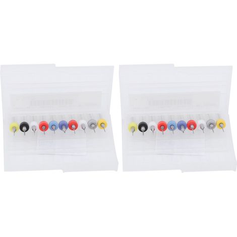 Jeu de Fraises Micro 20 Pièces - Forets Alliage pour Circuits Imprimés - Diamètre 0.1mm à 1mm (1/5)
