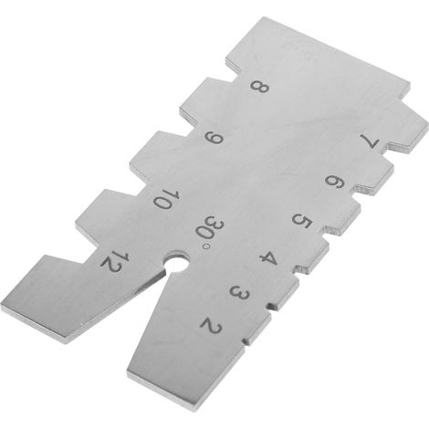 Gabarit de Inoxydable en Acier D'angle Coupe Outil de Mesure de Filetage Échelle Claire pour Tour à Métaux (1/5)