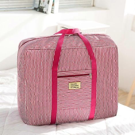Sacs de rangement avec fermeture éclair 42 cm, housse de couette grande capacité pour linge et vêtements, dressing (1/2)