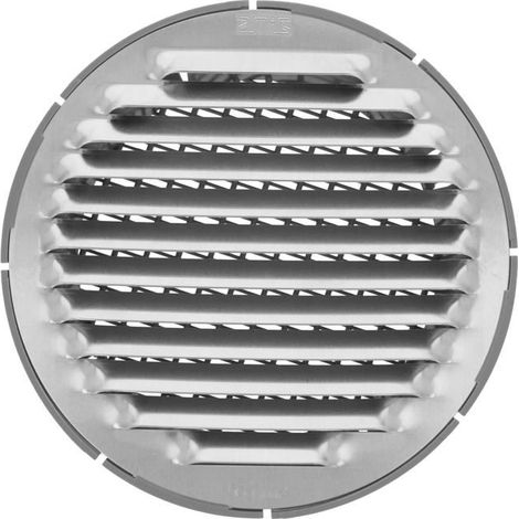 -CAHERSA- Rejilla Ventilación AMIG 11 - Ø8 CM Aluminio Plata (B)