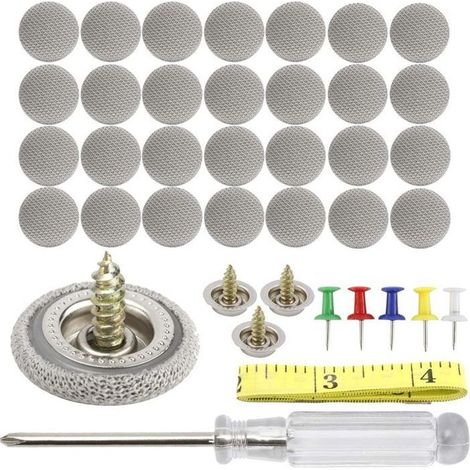 Kit de Réparation de Toit - 60PCS - Rivets Universels - Couleur Gris - Outils Inclus (1/5)