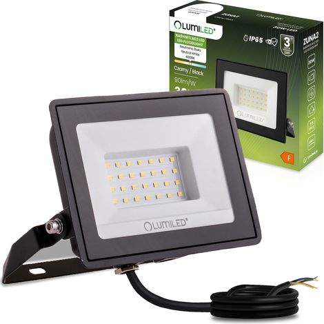 Proyector LED ZUNA2 30W 2700lm 4000K IP65 Negro LUMILED