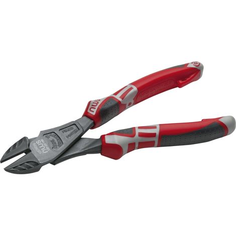 NWS 137-69-180 Pinza diagonale rossa e grigia 180 mm