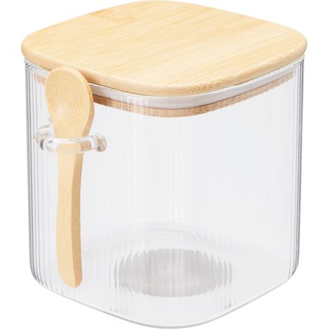 Glasbehälter für lose Produkte mit Deckel und Verschluss, 750 ml (1/2)
