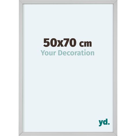 yd. - Cadre photo 50x70 - Blanc - Aluminium - Virginia (1/5)