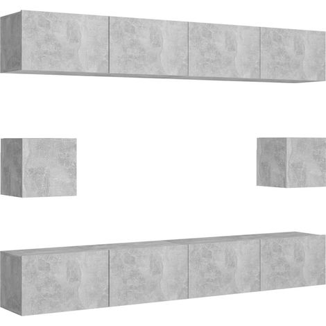 Maison Exclusive - Juego de muebles de salón 6 piezas gris hormig (1/5)