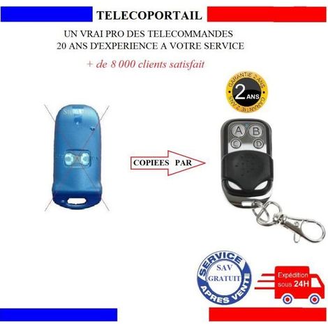 Télécommande copieuse universelle - Ducati Allducks 6203 - 4 canaux 433.92 MHz - Bleu - Très résistante (1/2)