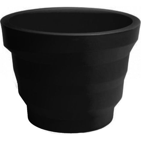 Vaso "Rebelot" struttura in polietilene per esterno e interno -Bianco / Ø 65 cm (1/4)