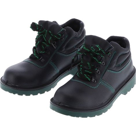 Bottes de sécurité en cuir de vachette, embout en acier, résistantes à la perforation et à l'usure, protection de la cheville pour homme, 40 250 mm/9,8 po (1/5)