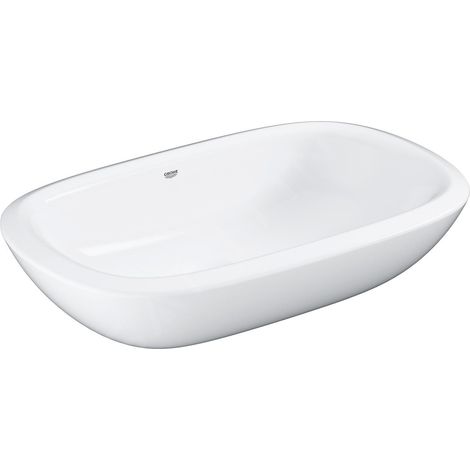 Grohe Eurostyle New - Vasque à poser, 50x38 cm, sans trop-plein, PureGuard, HyperClean, blanc alpin 39216000 (1/2)