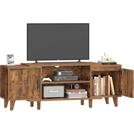 Meuble TV, pour Télévisions 60 Pouces, Banc TV avec 2 Armoires (1/5)