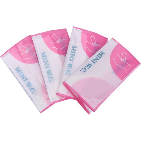 Sac de voyage portable 4 pièces, urinoir jetable d'urgence, mini toilette pour déplacements (1/5)