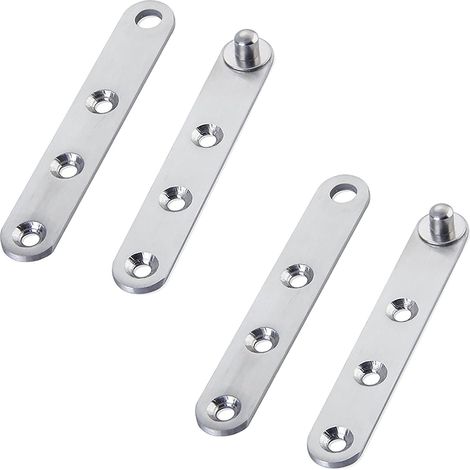 CCYKXA Pivot door hinges - 2 pairs of 360 degree pivot hinges - Stainless steel For furniture - Pivot door - For cabinet door, shoe cabinet door. (1/5)