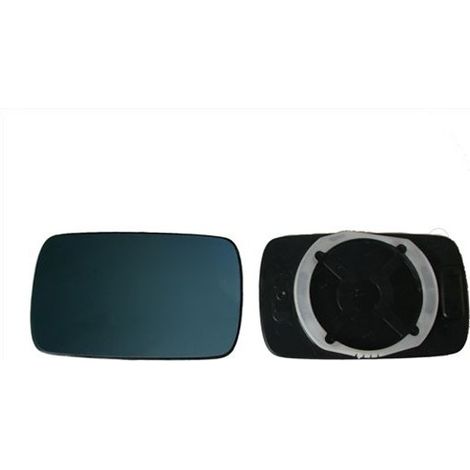 Verre de rétroviseur gauche bleu plain BMW Serie 3 E30 1982-1988