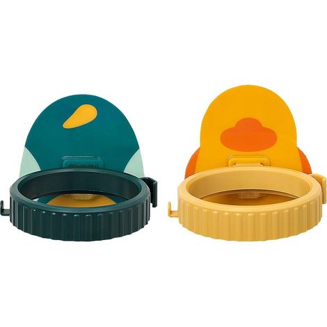 Support de fer à lisser 2PCS, acrylique + plastique, sans perforation-