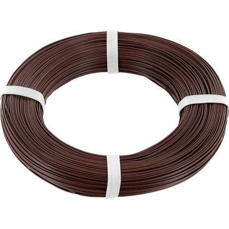 econ connect KZL2X008BR100 Fil de câblage 2 x 0.08 mm² marron 100 m C891552