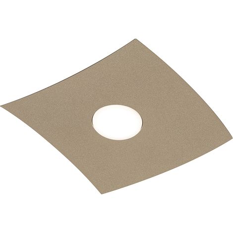 Plafoniera Spinnaker 1 elemento, lampada da soffitto e parete a LED, attacco GX53, design moderno, finitura sabbia, IP20 - Rossini Group (1/4)