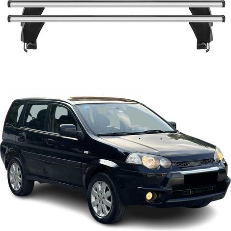 OMAC Barres de toit transversales en aluminium pour Honda HR-V I 1999-2006 3 Portes – Antivol – Rainure en T – Testées City Crash – Charge Max 50 kg Argent (1/4)
