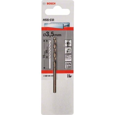 Broca para metal HSS-Co DIN 338 (35 x 39 x 70 mm) BOSCH 2608585845