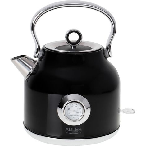 Bouilloire electrique Adler AD 1346B - Puissance 1850-2200W - avec thermomètre 1,7 STRIX Coloris Noire (1/5)